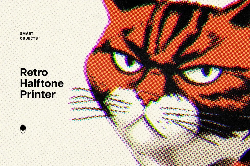Retrohalftoneprinterdesigneffect20251006231828utc | download free design addon Retro halftone printer design effect 2025 10 06 23 18 28 utc design add on for photoshop procreate illustrator and more