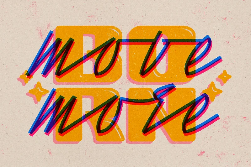 Retro print grunge text effect 2025 10 02 17 48 23 utc design add on for photoshop procreate illustrator and more