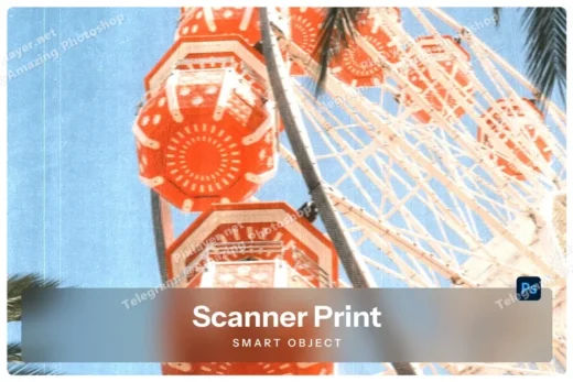 Scanner Print Photo Effect