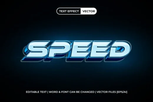 Speed text effect 3d style 2025 10 29 01 21 50 utc design add on for photoshop procreate illustrator and more