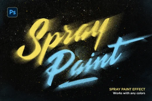 Spray Paint Text Effects