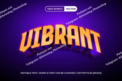 Vibrant text effect 2025 10 07 15 26 49 utc design add on for photoshop procreate illustrator and more