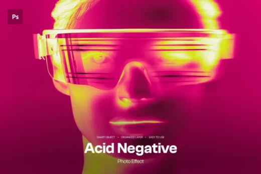 Acid negative photo effect 2025 11 20 20 59 09 utc design add on for photoshop procreate illustrator and more