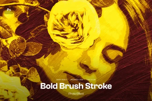 Bold brush stroke photo effect 2025 11 06 20 25 41 utc design add on for photoshop procreate illustrator and more