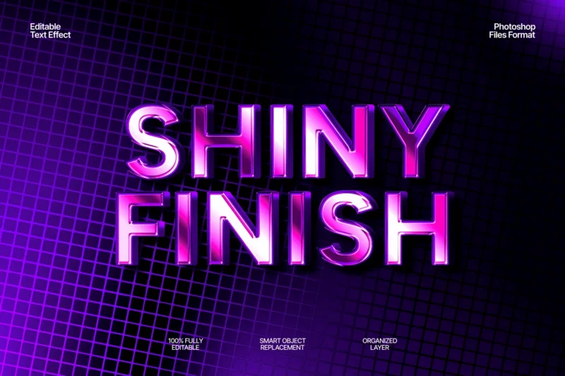 Bold chrome text effect 2025 11 20 20 58 09 utc design add on for photoshop procreate illustrator and more