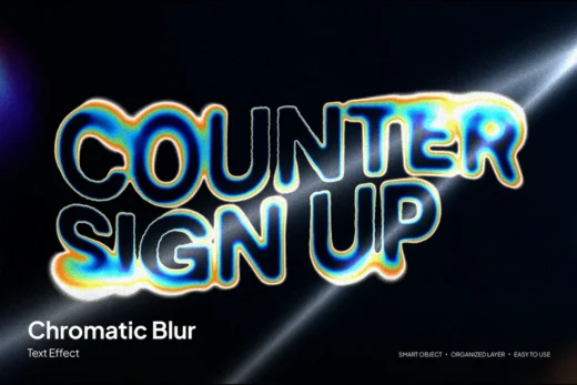 Chromatic blur text effect 2025 11 10 16 09 07 utc design add on for photoshop procreate illustrator and more