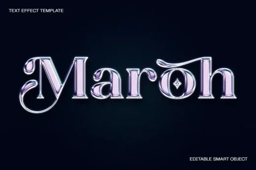 Chrome text effect 2025 11 19 17 25 53 utc design add on for photoshop procreate illustrator and more