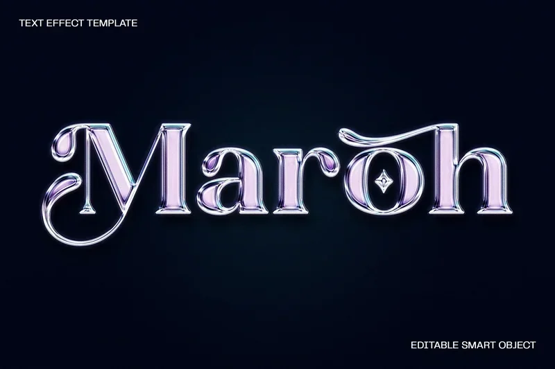 Chrome text effect 2025 11 19 17 25 53 utc design add on for photoshop procreate illustrator and more