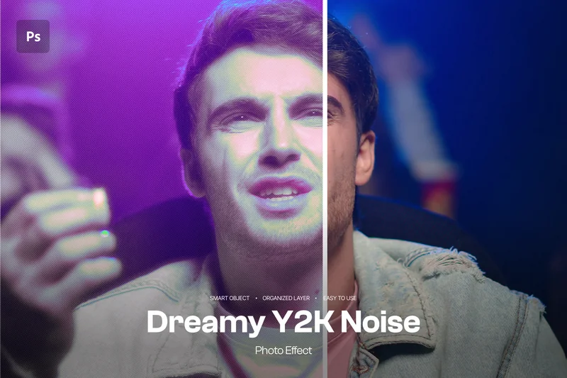 Dreamy y2k noise photo effect 2025 11 14 22 29 30 utc design add on for photoshop procreate illustrator and more