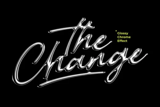 Glossy chrome effect 2025 11 04 00 54 35 utc design add on for photoshop procreate illustrator and more