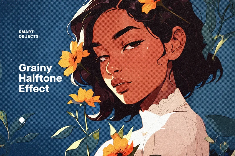 Grainy halftone photo effect 2025 11 14 23 00 27 utc design add on for photoshop procreate illustrator and more