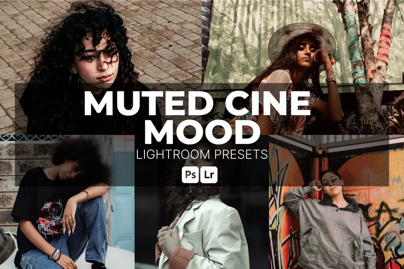 Muted cine mood lightroom presets 2025 11 03 16 44 21 utc design add on for photoshop procreate illustrator and more