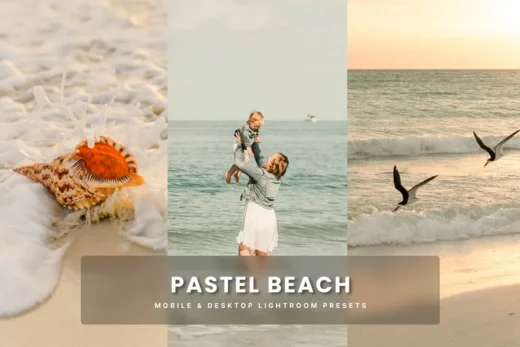 Pastel beach lightroom presets 2025 11 05 16 01 42 utc design add on for photoshop procreate illustrator and more