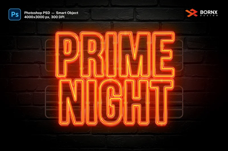 Realistic neon sign text effect 2025 11 04 00 49 33 utc design add on for photoshop procreate illustrator and more