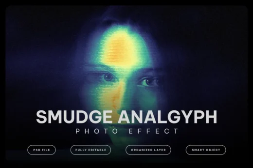 Smudge analgyph photo effect 001 2025 11 08 02 46 06 utc design add on for photoshop procreate illustrator and more