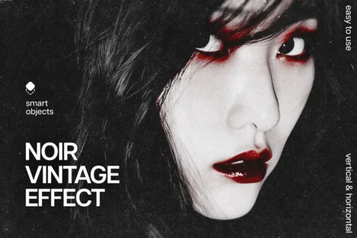 Vintage noir photo effect 2025 11 14 22 55 25 utc design add on for photoshop procreate illustrator and more