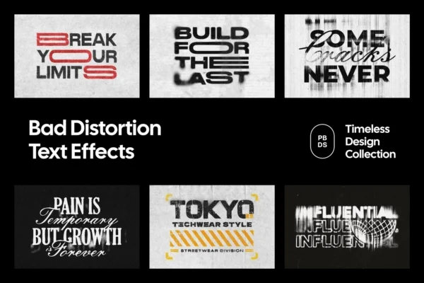 Bad distortion text effects 2025 11 24 19 06 21 utc design add on for photoshop procreate illustrator and more