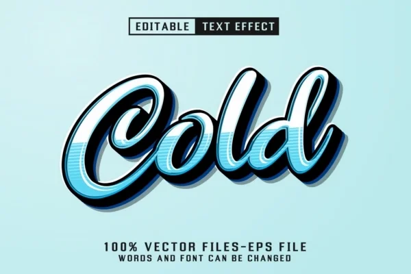 Cold editable text effect 2025 12 01 21 42 12 utc design add on for photoshop procreate illustrator and more