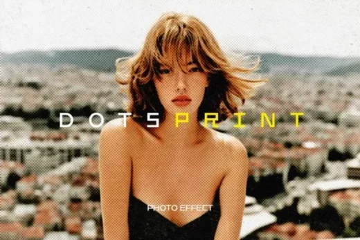 Dots print photo effect 2025 12 01 20 59 43 utc design add on for photoshop procreate illustrator and more