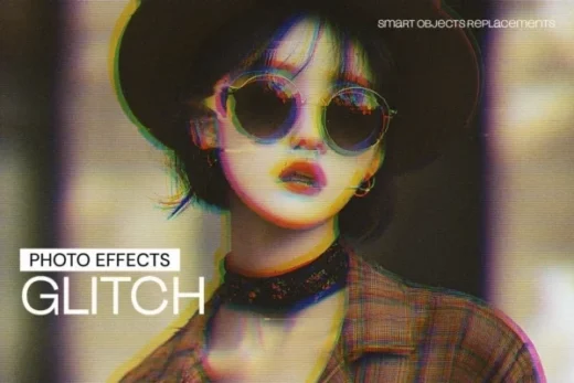 Glitch photo effect 2025 11 28 23 35 42 utc design add on for photoshop procreate illustrator and more