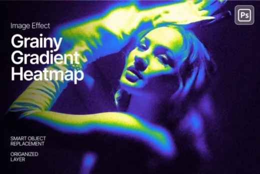 Grainy gradient heatmap image effect 2025 12 01 21 05 47 utc design add on for photoshop procreate illustrator and more