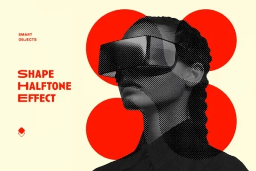 Halftone shapes mix photo effect 2025 11 27 14 37 29 utc design add on for photoshop procreate illustrator and more