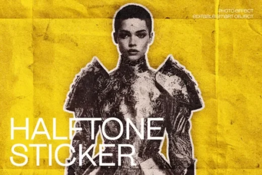 Halftone sticker photo effect 2025 11 27 03 53 47 utc design add on for photoshop procreate illustrator and more