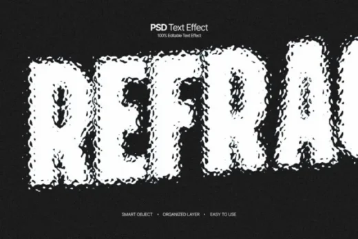 Liquid fracture text effect 2025 11 28 15 59 40 utc design add on for photoshop procreate illustrator and more